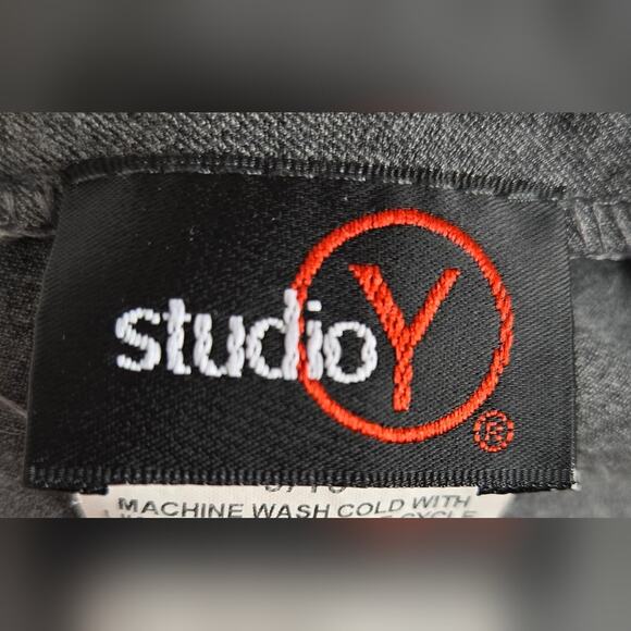 STUDIO Y Women's Grey Dress Career Pants Straight Leg Size 9/10 - Picture 7 of 8